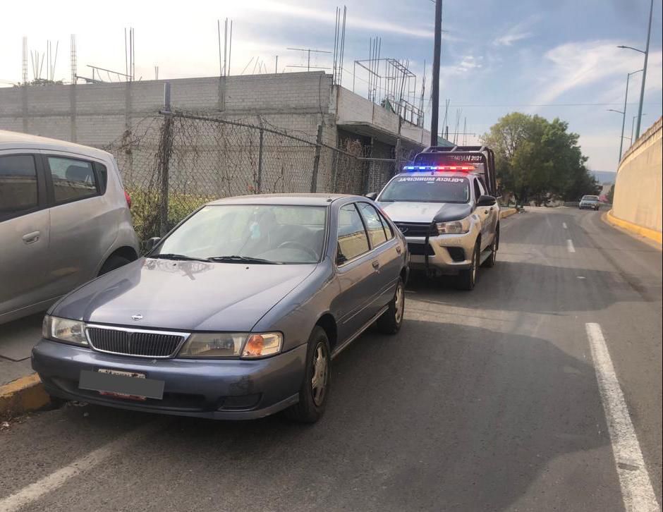 Recupera Policía de Chiautempan vehículo con reporte de robo